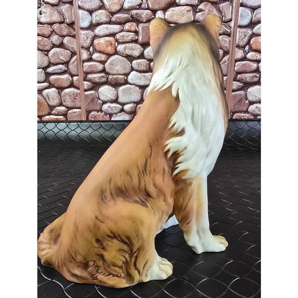 1986 HOMCO Mexico ~ Masterpiece Porcelain ~ COLLIE DOG Figurine - Picture 4 of 9